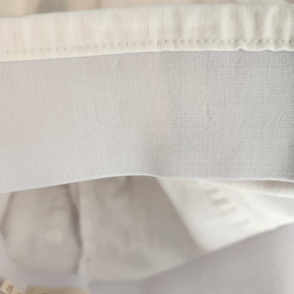 Soft Surroundings White Denim Elastic Waistband Pull on Cropped Jeans Women's XL - Picture 5 of 9
